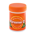 Orange container of Xtreme C vitamin supplement on a white background